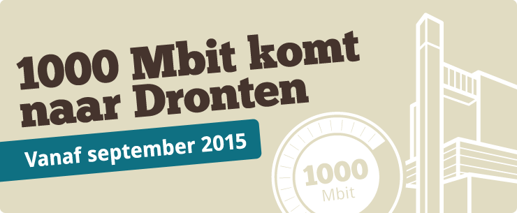 1000 Mbit komt naar Dronten